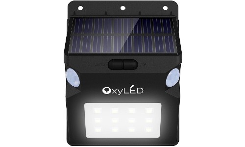 OxyLED OxySol SL07 Dual Motion Sensors Solar Wall Light 