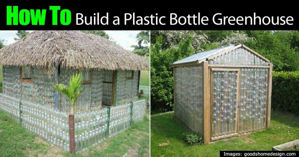 bilder av drivhus laget av plastflasker