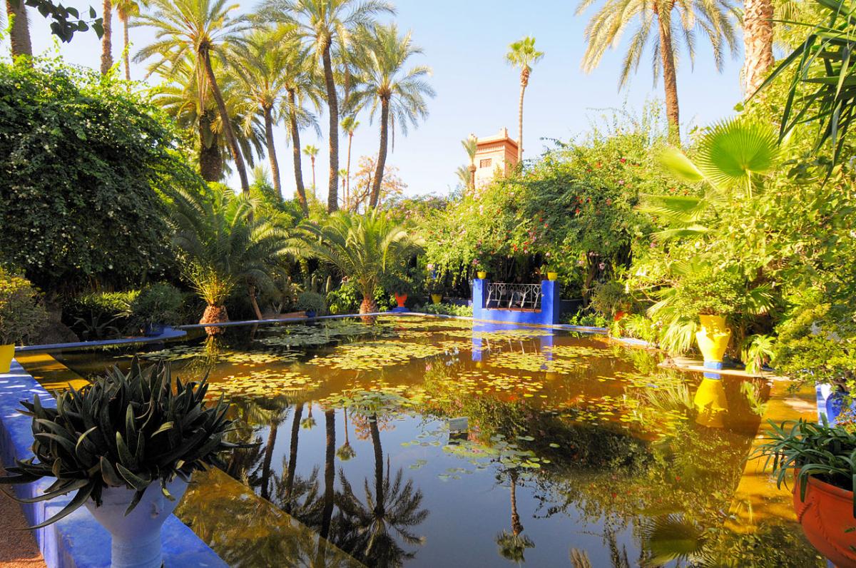 Majorelle hagen er i Marokko, og den er en av de vakreste