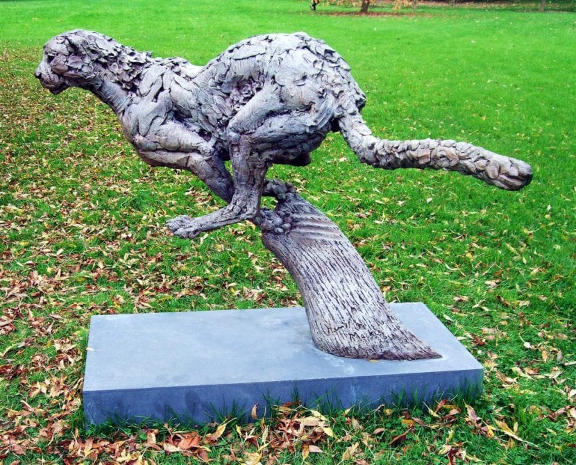 En gepardstatue fra Kew Gardens