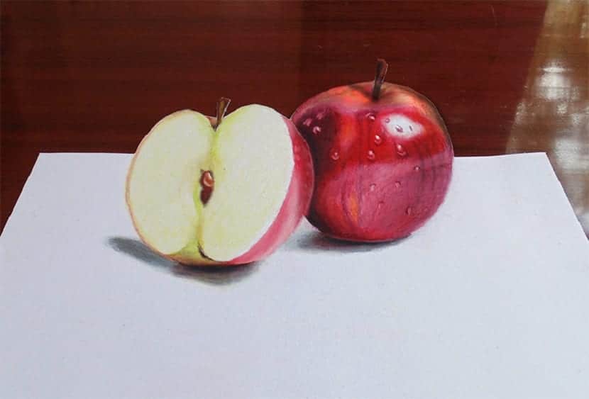 tegne et eple på den enkle måten