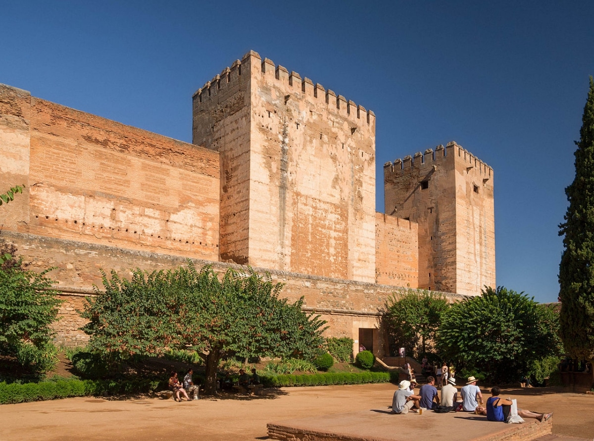 Alcazaba er en av hagene til Alhambra