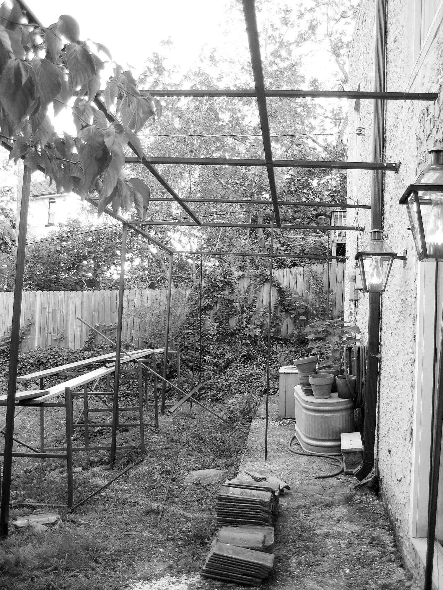 Before Porch Garden Storage