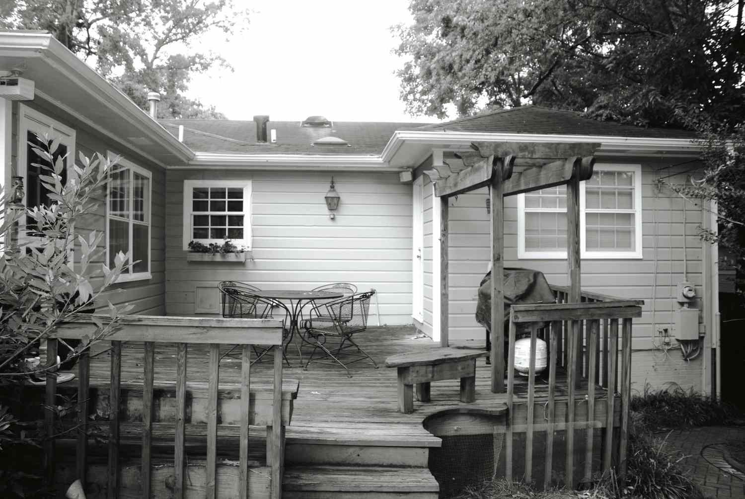 Wooden Deck Porch Before