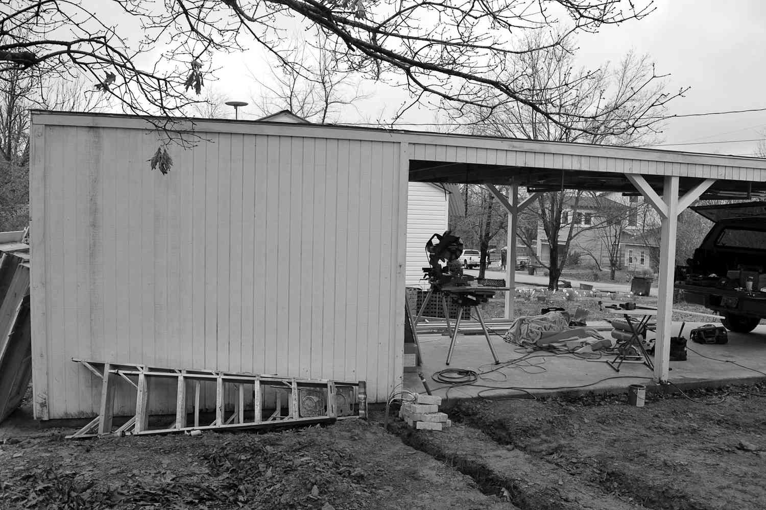 Yard with Carport