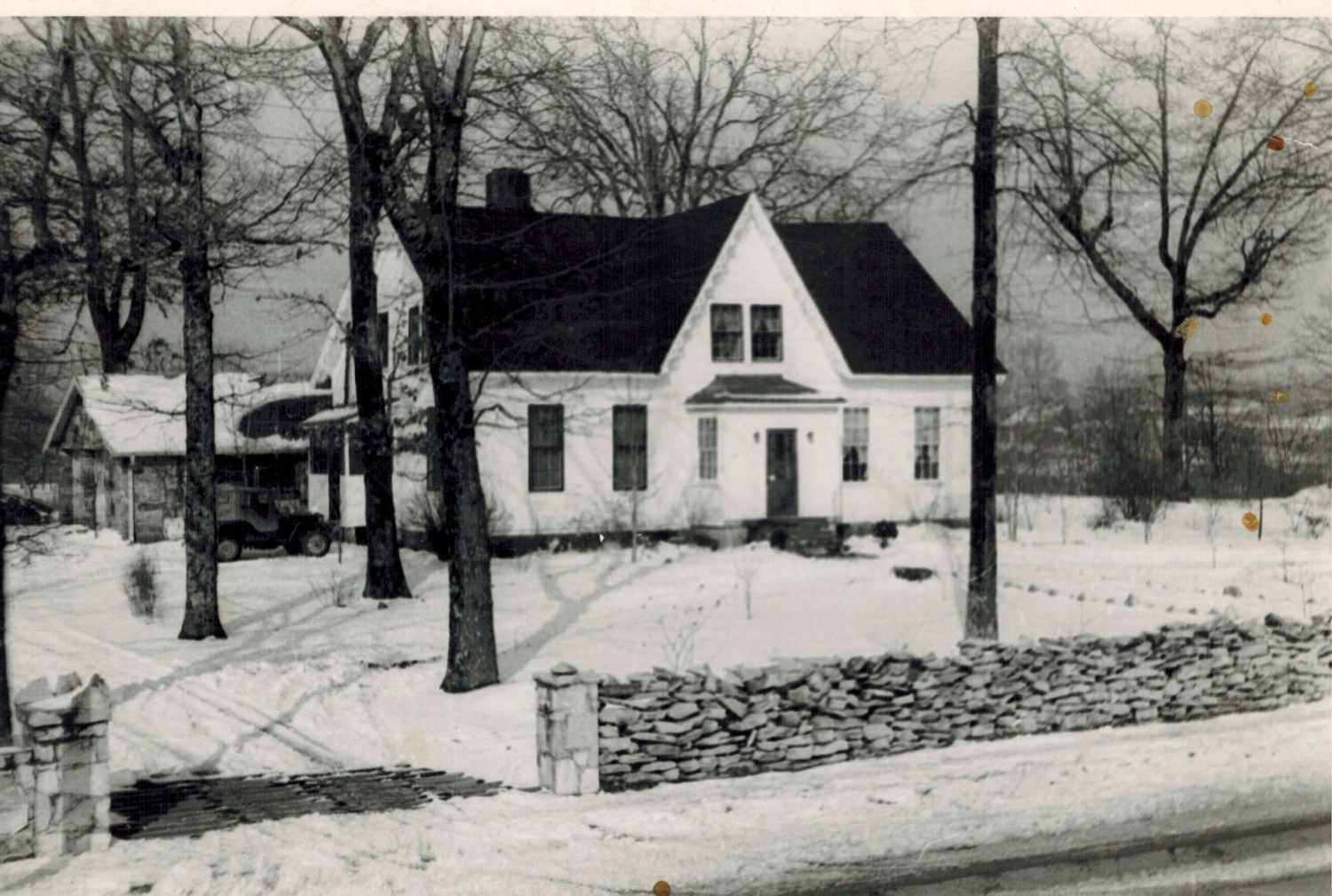 Old Farmhouse in Snow