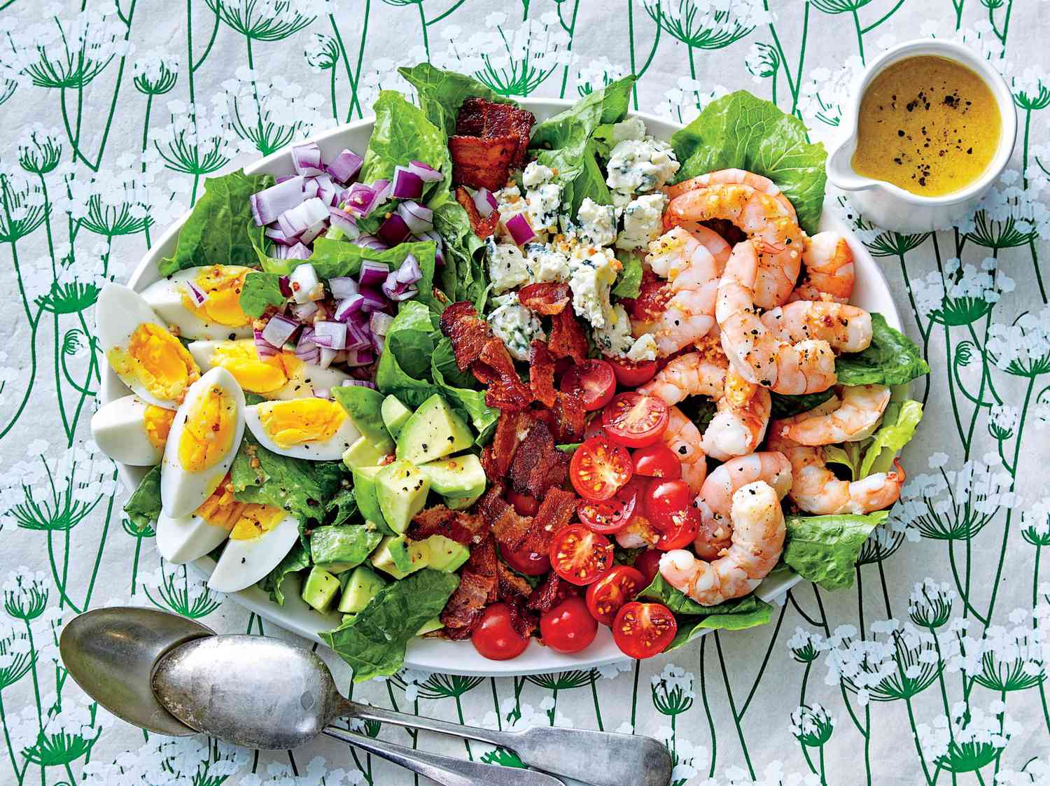Shrimp Cobb Salad with Bacon Dressing